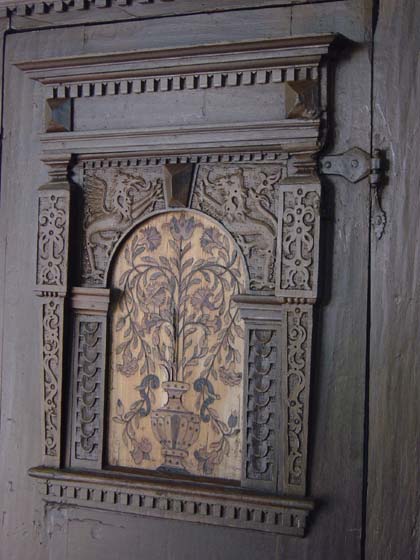 Picture of pulpit in Brunow Church