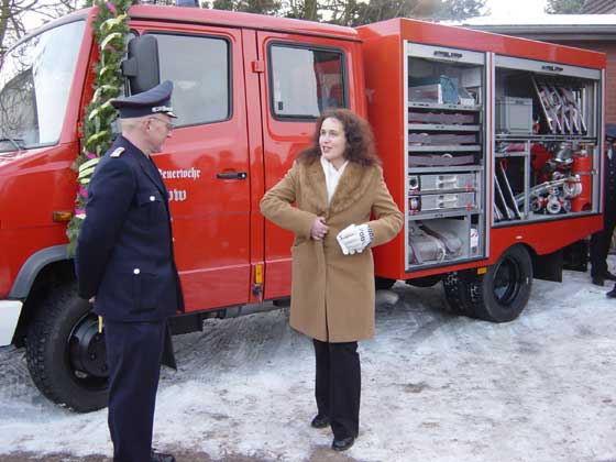 Picture from fire engine transfer ceremony