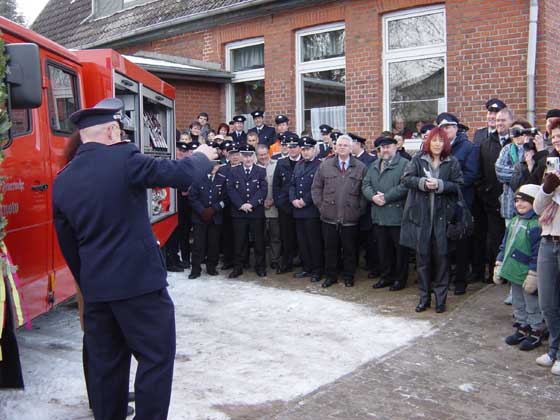 Picture from fire engine transfer ceremony