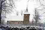 Picture of Brunow church in winter