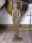 Picture of Brunow Church pulpit support figure