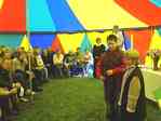 Picture of joint church-gemeinde services in circus tent - October 2004