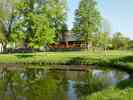 Picture of Church at Kl with village pond